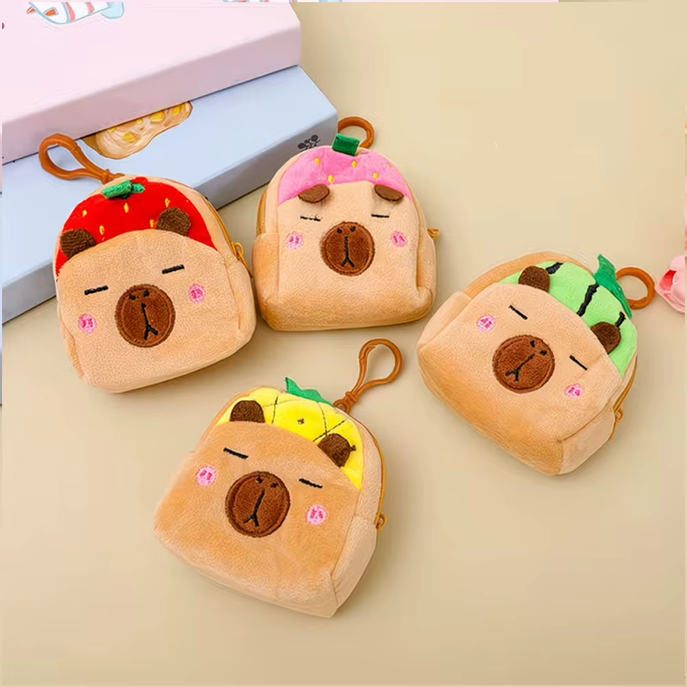 Mini porte-monnaie Capybara, parfait pour un usage quotidien et en voyage