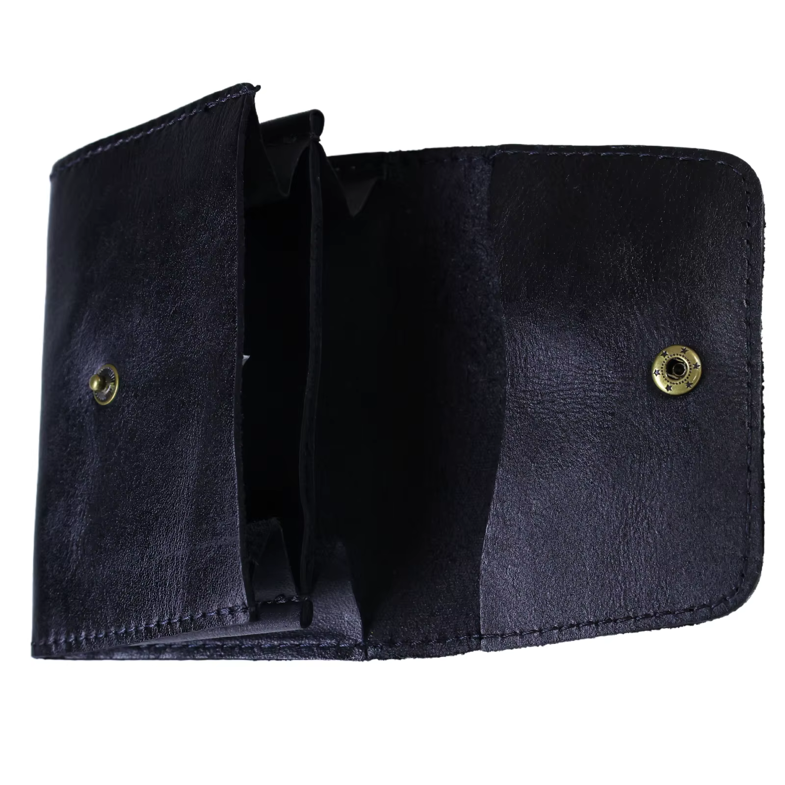 Portefeuille en cuir de vachette véritable pour hommes femmes Vintage fait à la main court petits portefeuilles