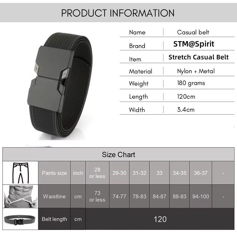 Ceinture élastique pour hommes