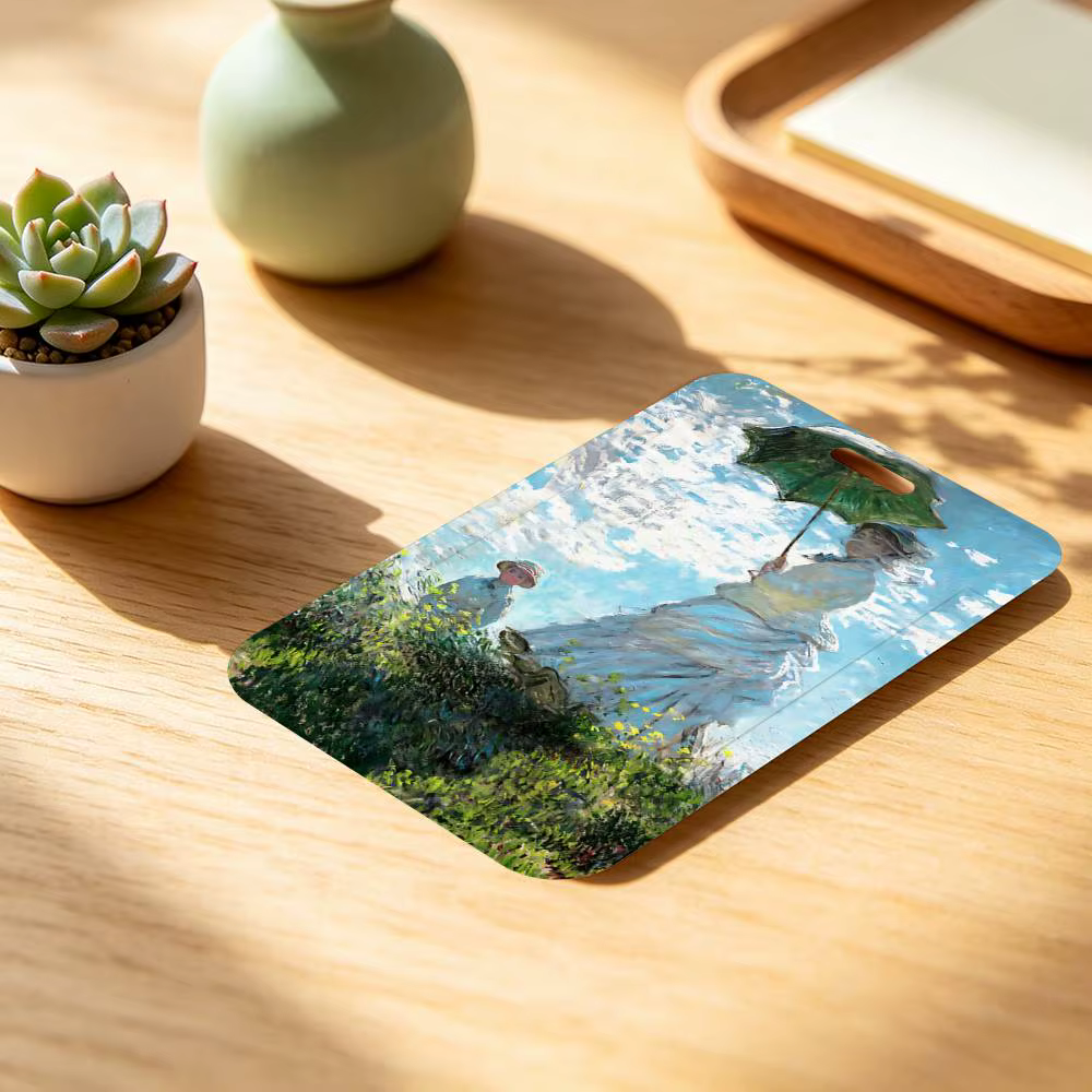 Porte-badge d'artiste Claude Monet avec cordon de cou pour le bureau