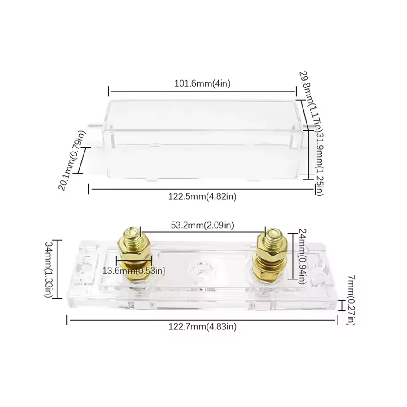 30 40 50 100 125 150 250 300 400 500A ANL porte-fusibles automobile boulonné lien Fusible avec fusibles AMP