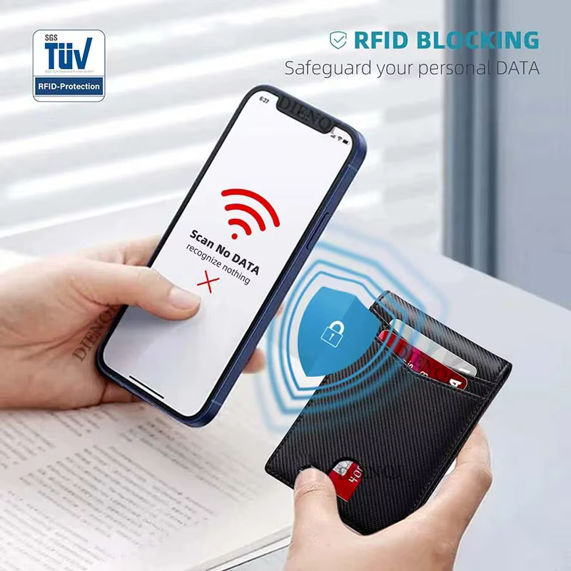 Porte-cartes de crédit Rfid pour homme