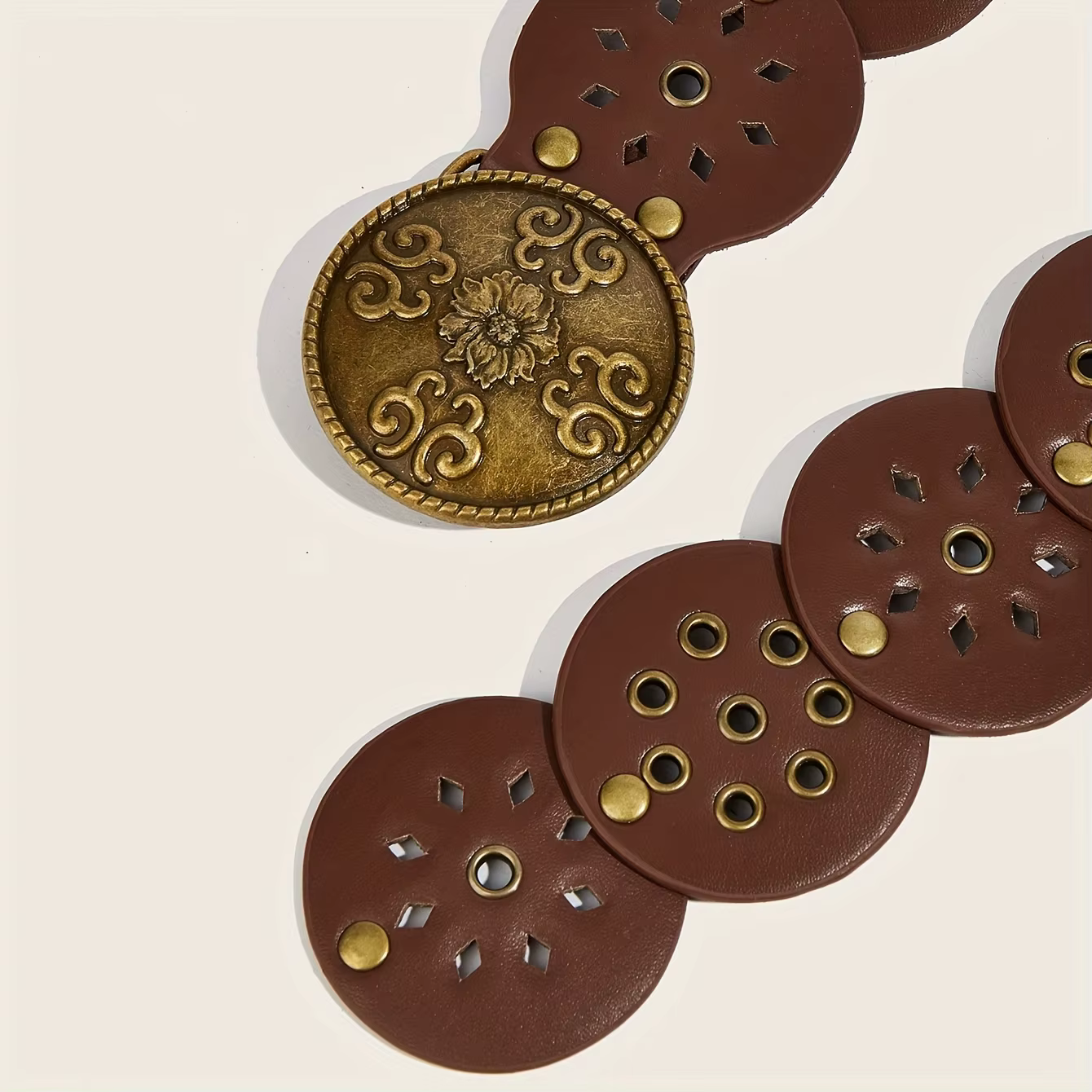 Ceinture bohème marron pour femmes