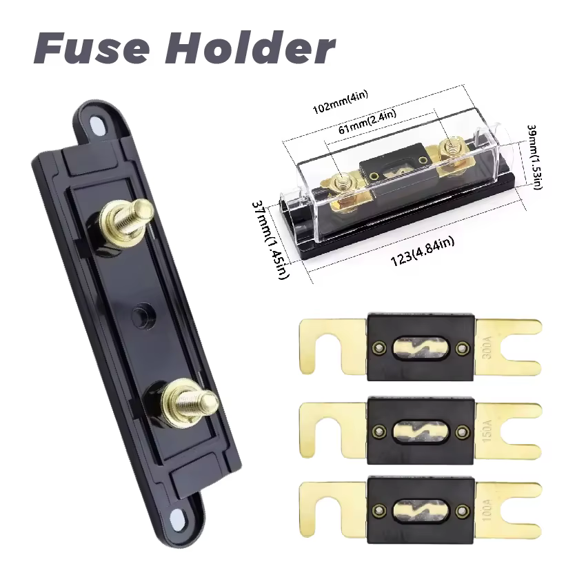 30 40 50 100 125 150 250 300 400 500A ANL porte-fusibles automobile boulonné lien Fusible avec fusibles AMP