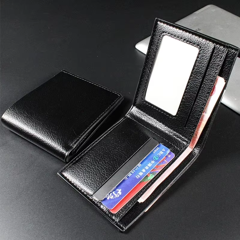 Portefeuille Homme en cuir véritable hommes portefeuilles produit Premium véritable peau de vache portefeuilles pour Homme court noir Walet Portefeuille Homme