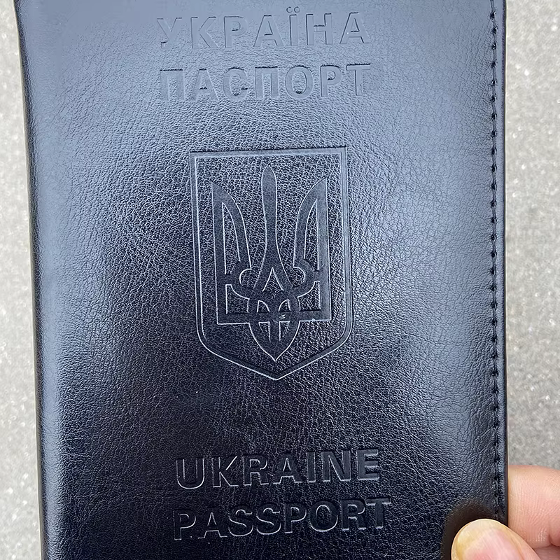 Porte-passeport en cuir PU pour hommes