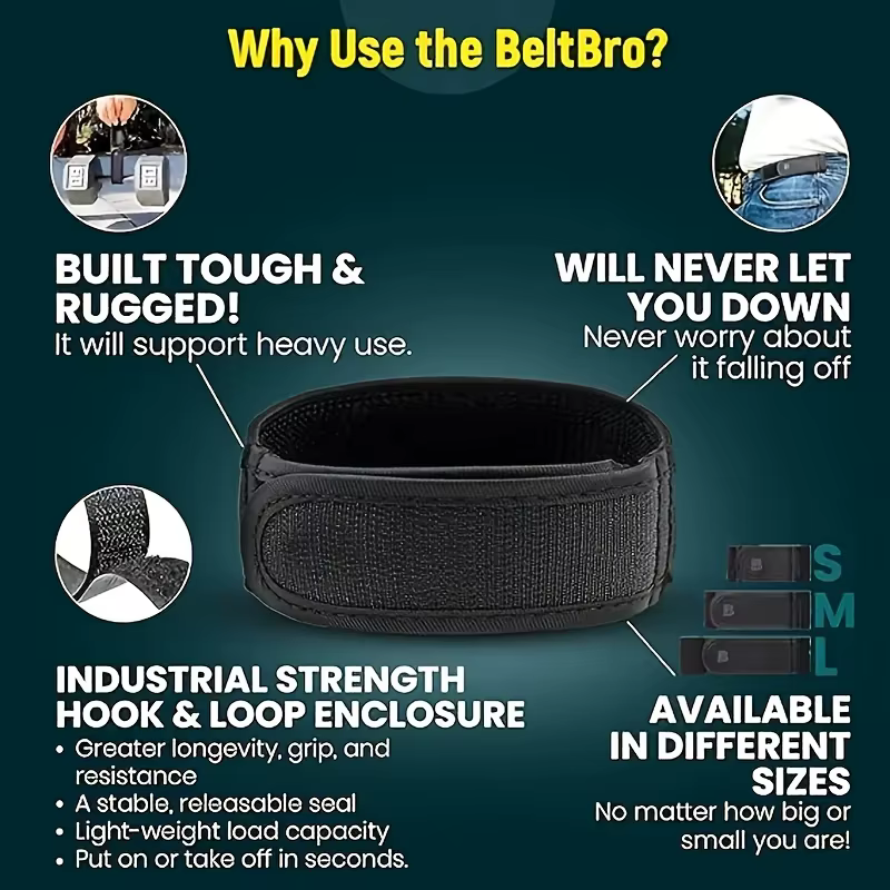 Ceinture élastique unisexe sans boucle