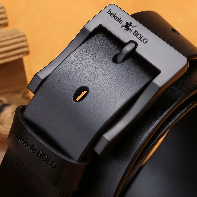 Ceinture en cuir véritable pour hommes