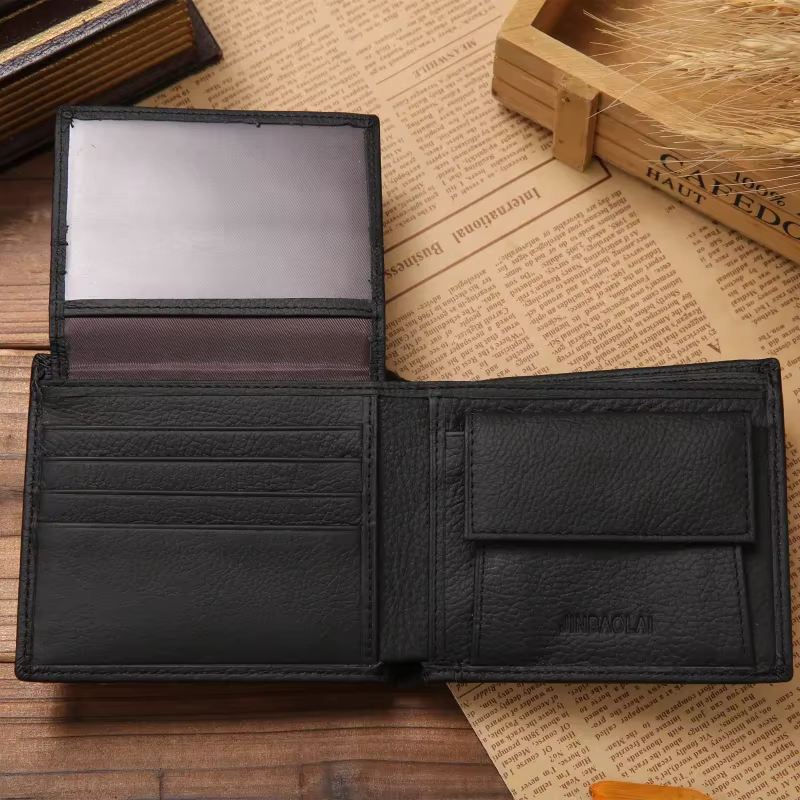 100% en cuir véritable hommes portefeuilles produit Premium