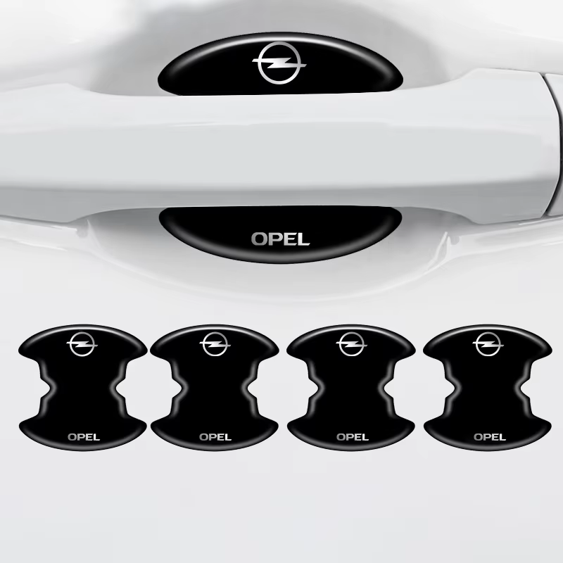 Autocollants de Protection pour poignée de porte de voiture, bande de garniture anti-rayures pour bol de porte, pour Opel Corsa D Astra Insignia Mokka Adam Combo Vauxhall