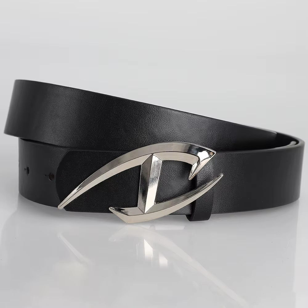 Ceinture punk pour homme avec boucle Alien, style gothique Y2K, ceinture en cuir PU pour homme et femme, mode streetwear, parfaite à porter avec des jeans