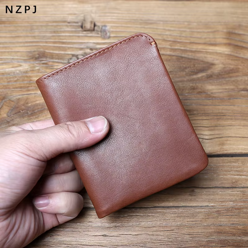 NZPJ – portefeuille en cuir pour homme et femme