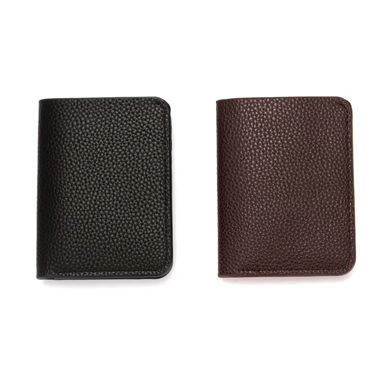 Portefeuille court en cuir PU pour hommes