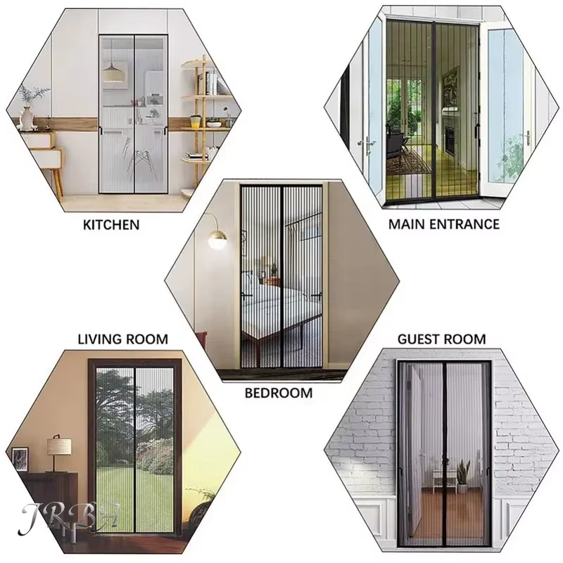 Moustiquaire de fenêtre, Moustiquaire en gaze pour fenêtre, Serrure de porte automatique, Rideau de ventilation domestique, Cache-moustiquaire magnétique