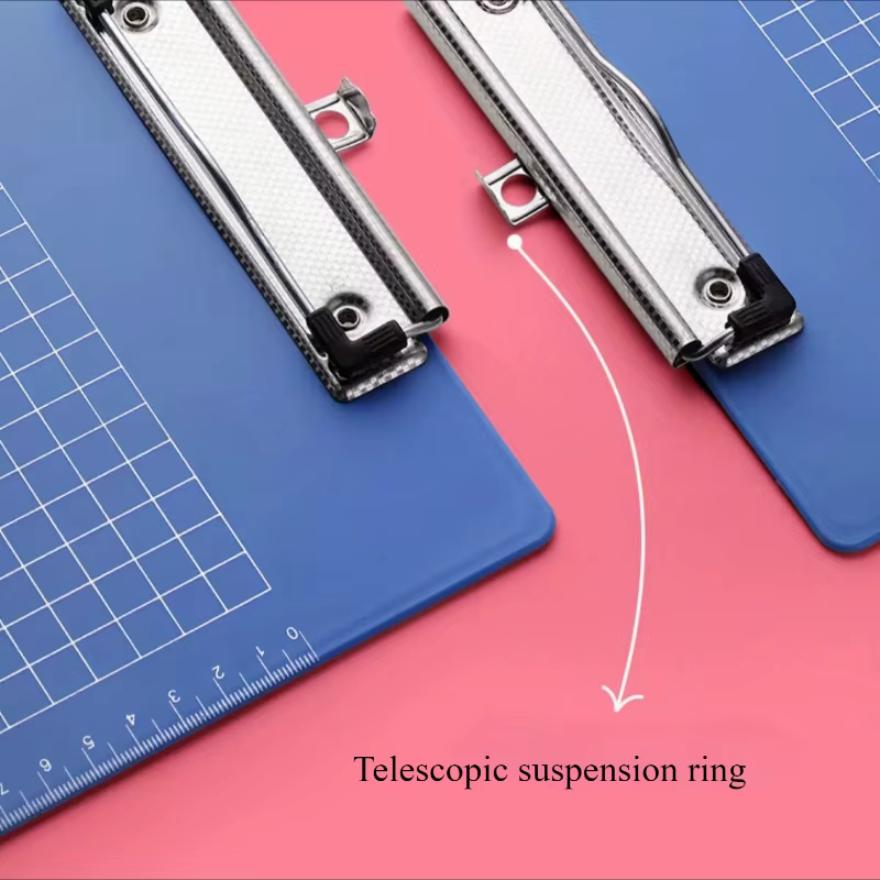Support de plaque en plastique A4, Clip à papier, support de sous-plaque d'écriture, presse-papiers avec échelle de règle, dossier de table de Menu