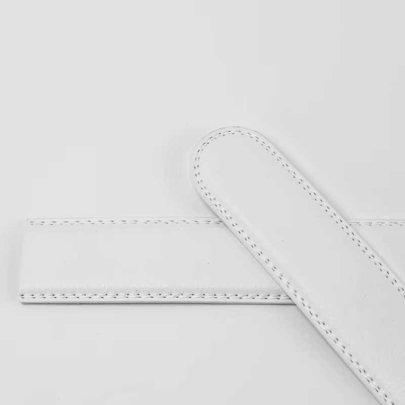 Ceinture en Cuir Véritable Blanc Élégante 2026 pour Hommes et Femmes