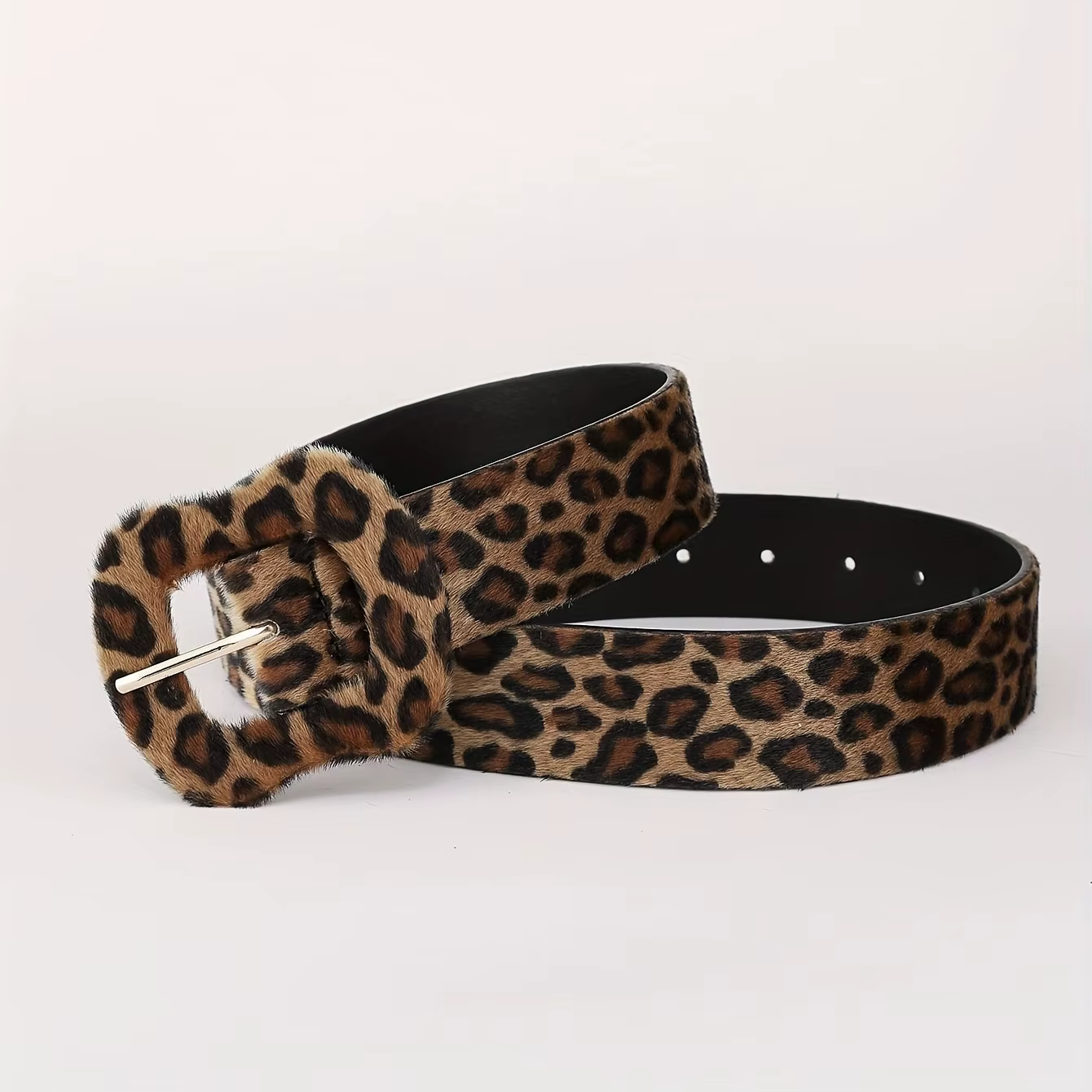 1 ceinture à imprimé léopard pour femme