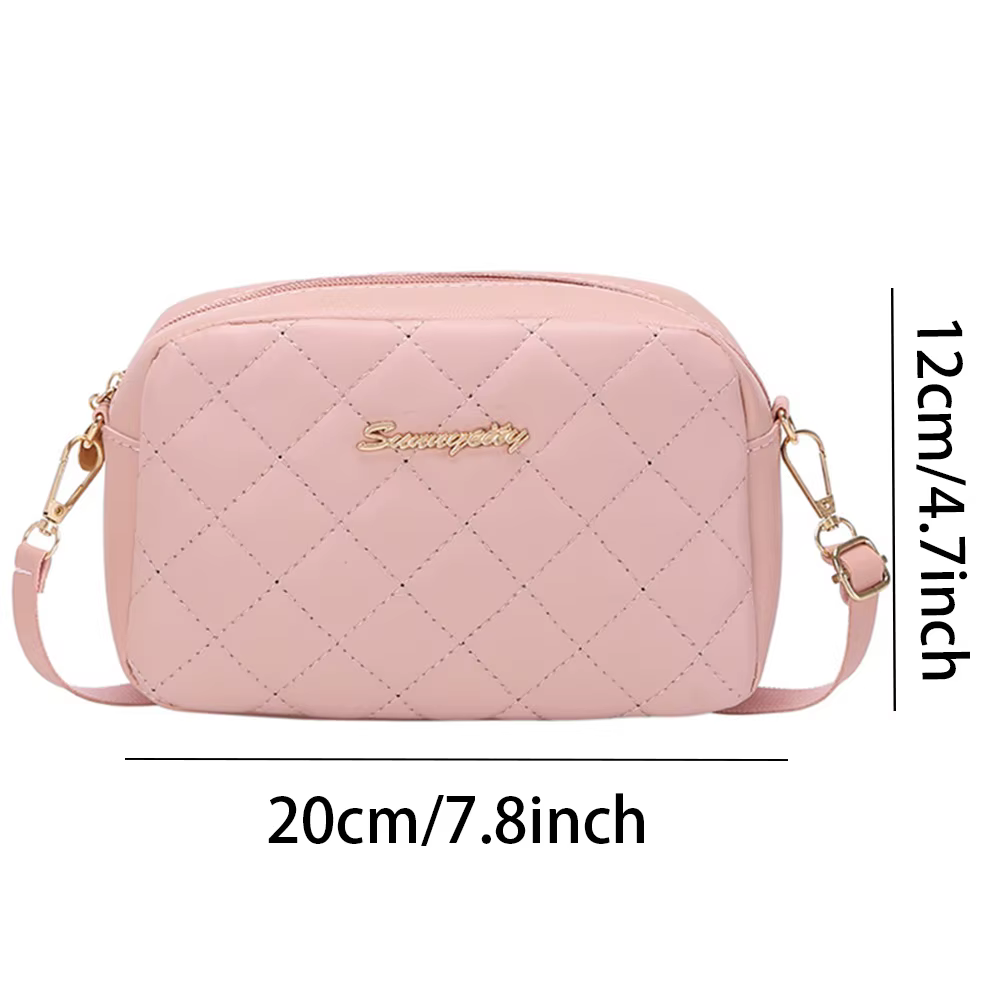 Petit sac messager avec pompon pour femme