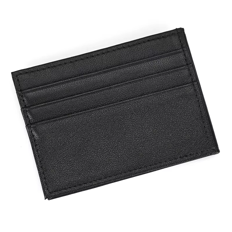 Portefeuille court décontracté pour hommes et femmes, cuir véritable, porte-cartes, cuir de vachette, couverture de carte de crédit, sac à main mince, étui à cartes