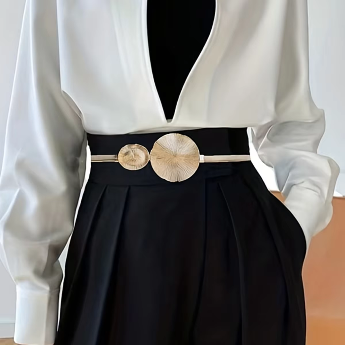 Ceinture à chaîne dorée pour femmes