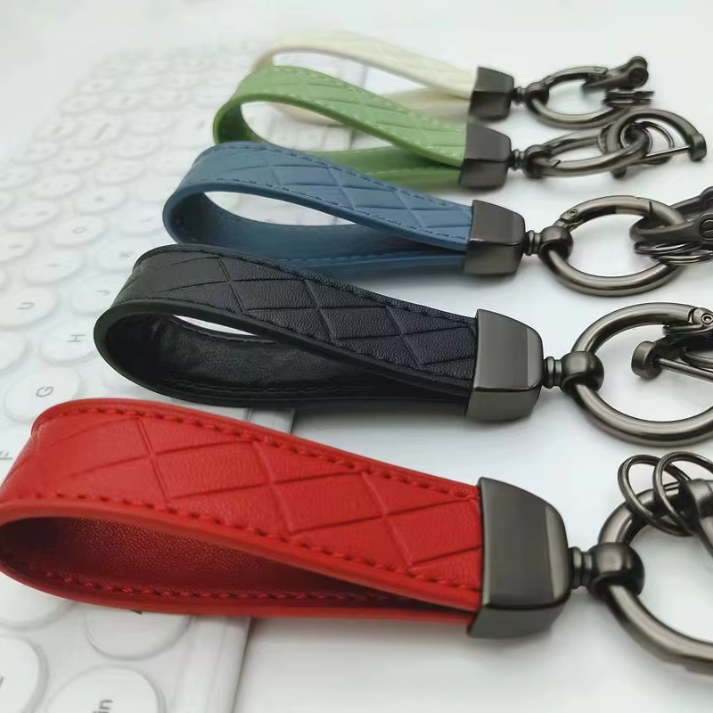 Porte-clés de voiture en Faux cuir de luxe