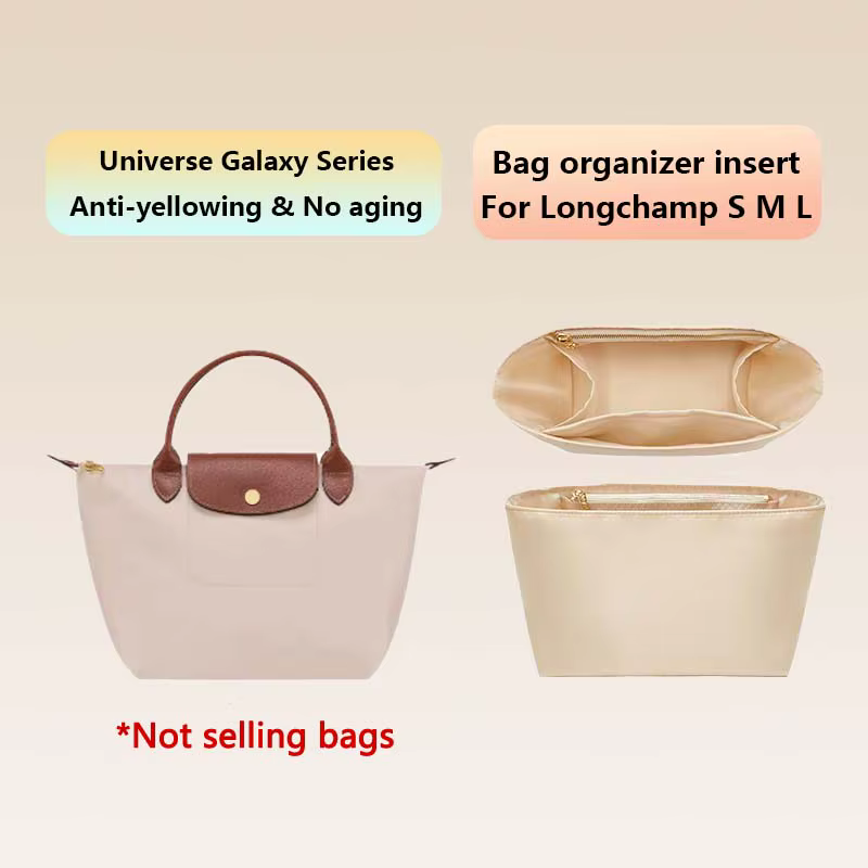 Insert organisateur de sac Durable pour Longchamp femmes sac en nylon matériel léger support de sac à main doublure sacs accessoires