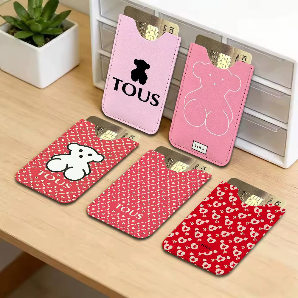 Porte-cartes de luxe en cuir de vachette rétro T-Tous, nouvelle collection, pour homme/femme