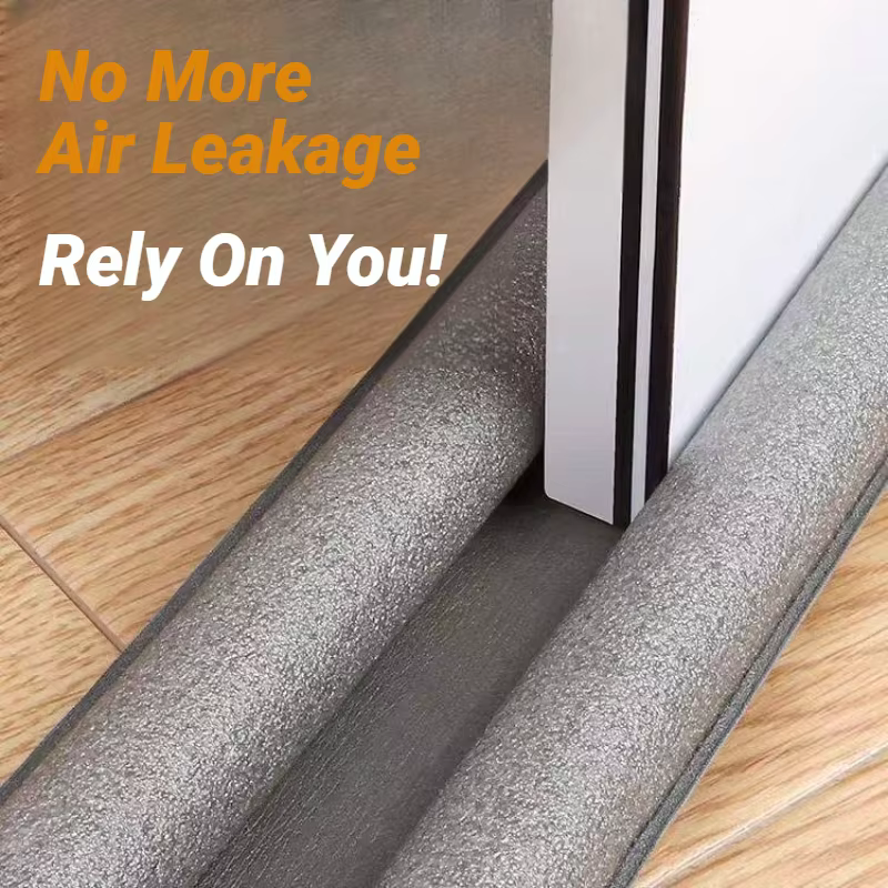 Bande d'étanchéité pour bas de porte, bande insonorisante pour interstice de porte et fenêtre, bande pare-vent, isolation thermique et anti-poussière