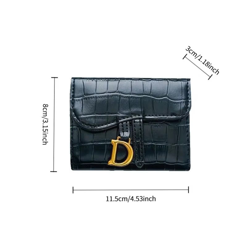 Nouveau porte-cartes accordéon à motif crocodile européen et américain