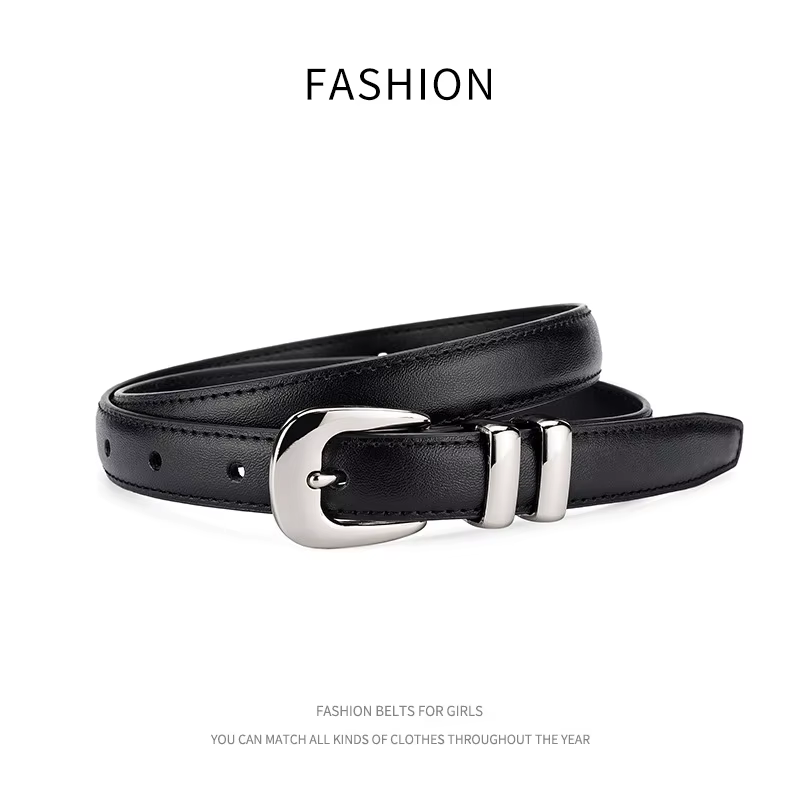 Ceinture en cuir véritable pour femme, ceinture en cuir de vachette, décoration de robe, ceinture en jean, mode d'affaires, luxe, nouveau, 2023