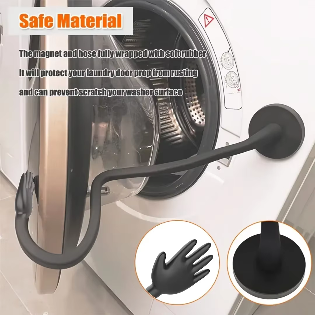 Accessoire de porte pour lave-linge et sèche-linge, bouchon facile à utiliser, pliable et robuste pour l'entretien des appareils frais et sans odeur, accessoire pour lave-linge et sèche-linge