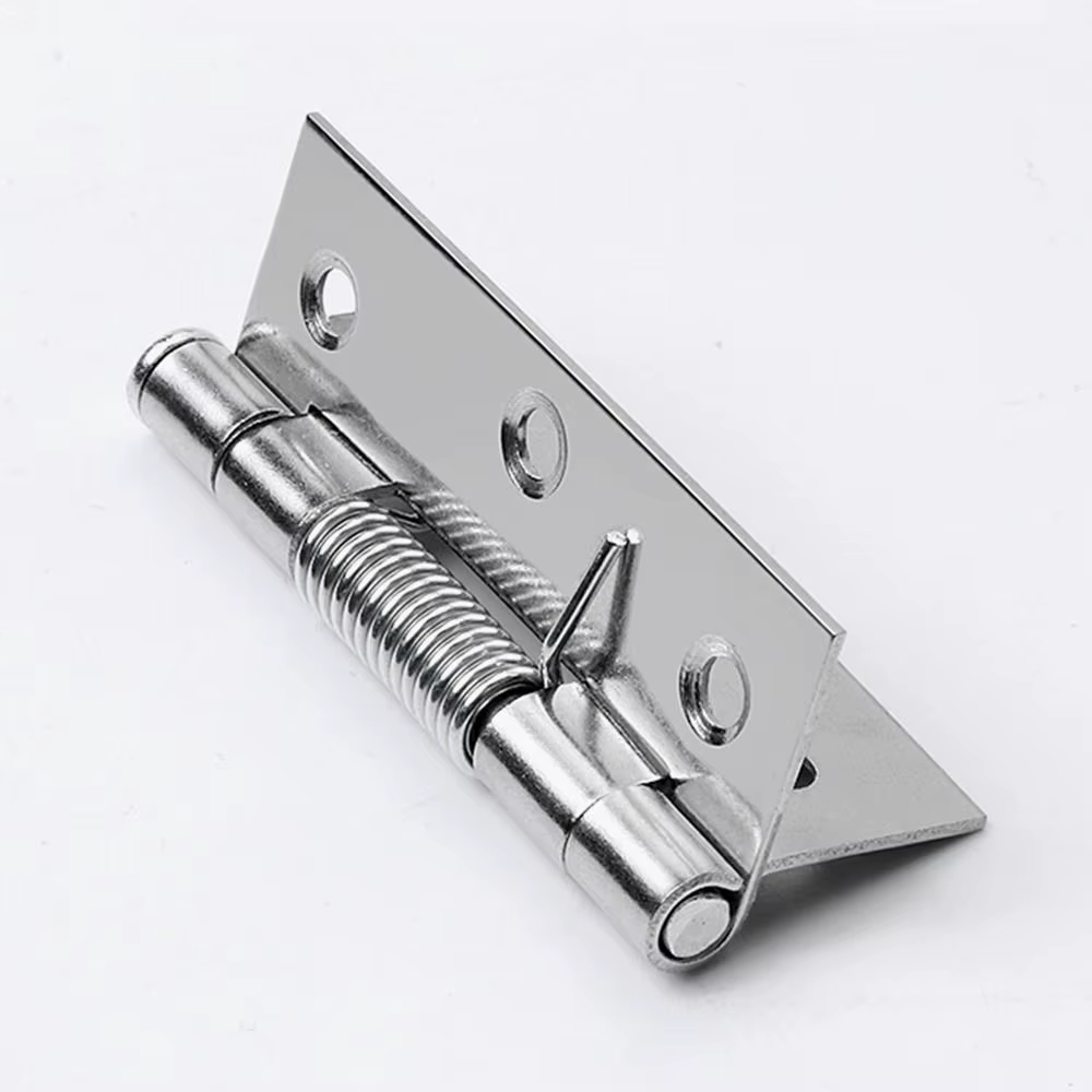 Charnière à ressort à fermeture automatique, charnières de porte en acier inoxydable, charnière d'armoire de positionnement, accessoires de quincaillerie pour meubles