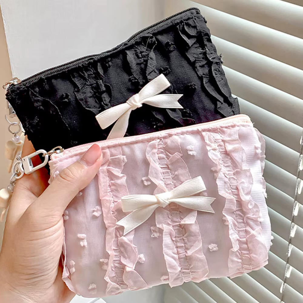 Porte-monnaie en dentelle jacquard multifonctionnel et élégant de style coréen