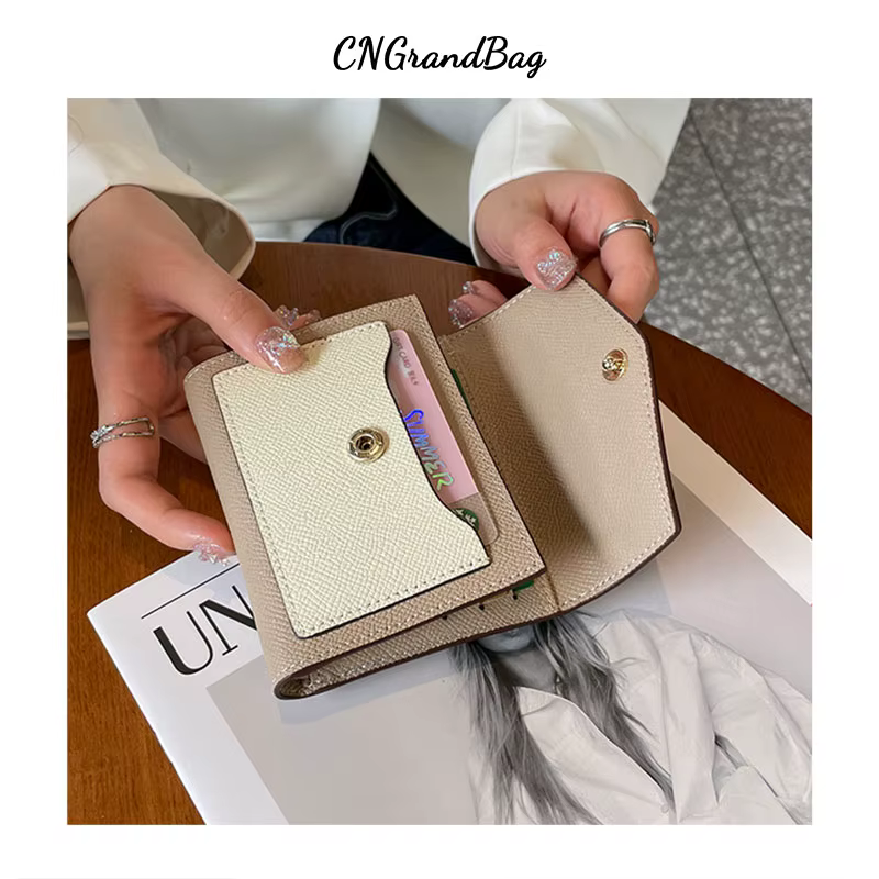 Portefeuille personnalisé en cuir véritable pour femmes