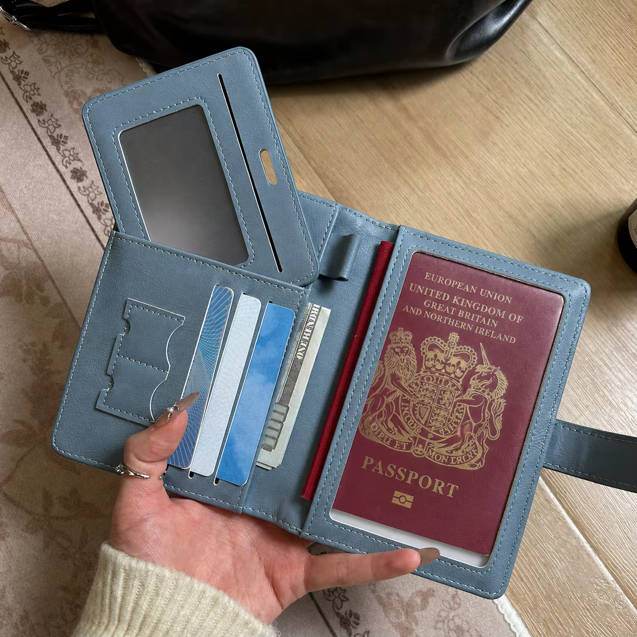 Porte-cartes et porte-documents en cuir PU