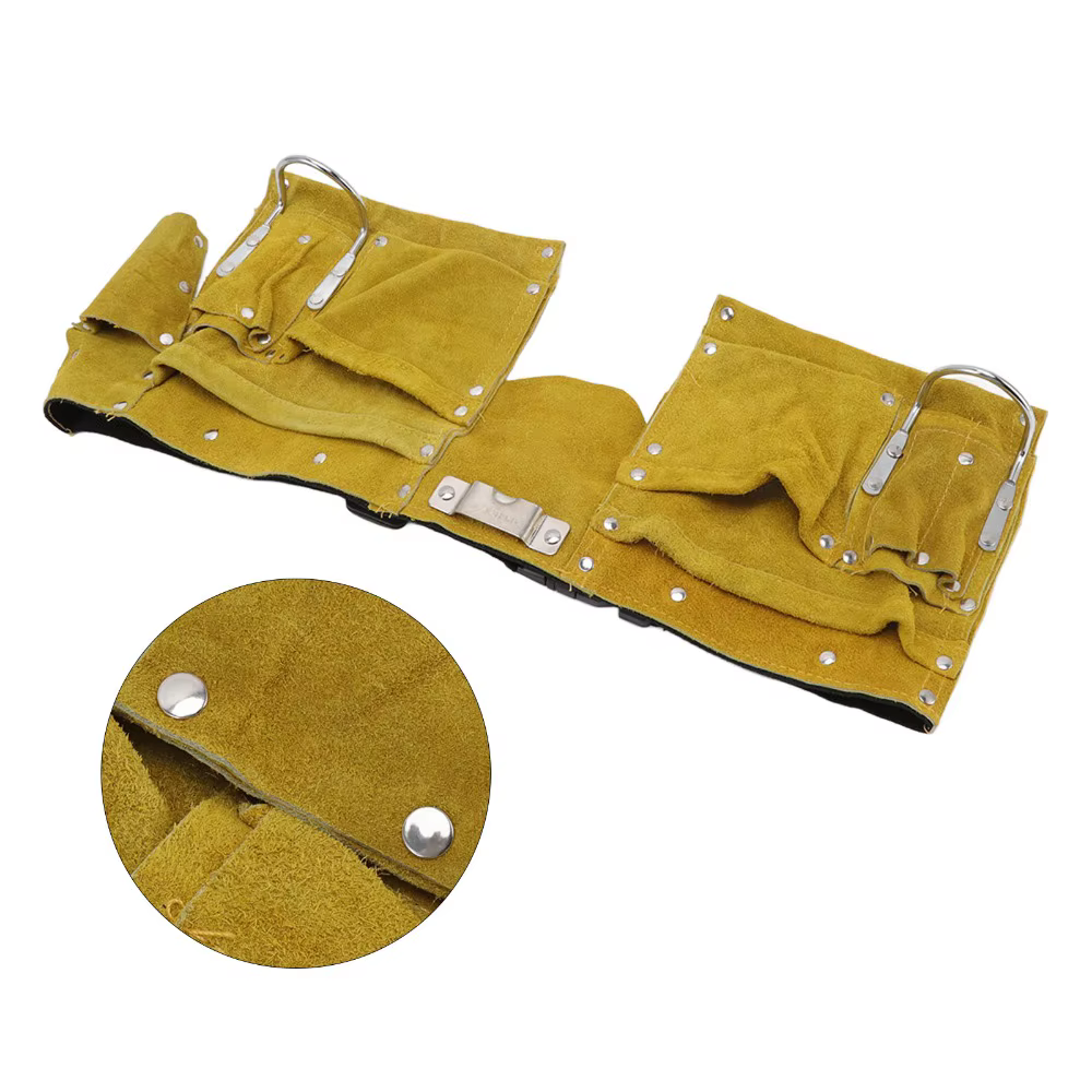 Ceinture à outils en cuir avec boucle à dégagement rapide