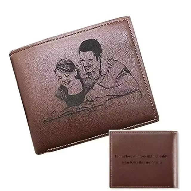 Portefeuille pour homme gravé personnalisé
