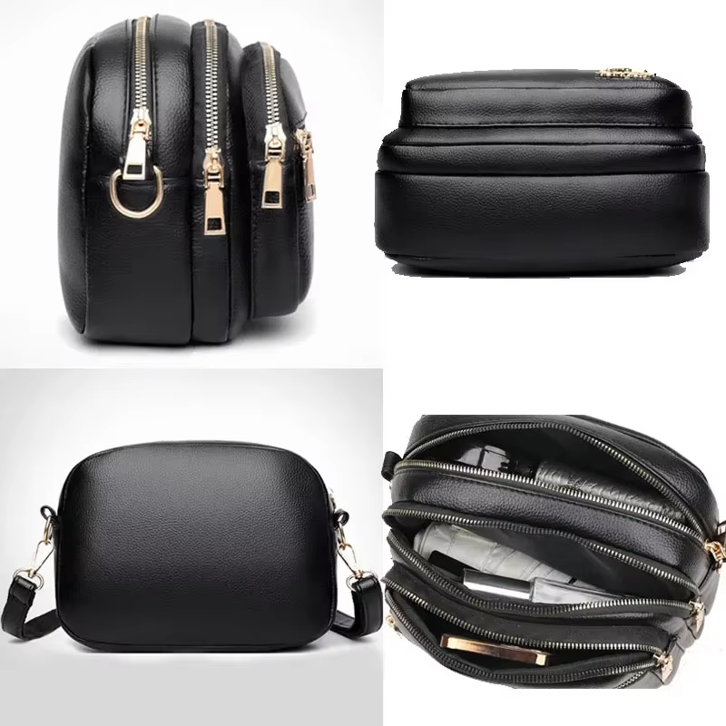 Sac à main en cuir souple de haute qualité pour femmes