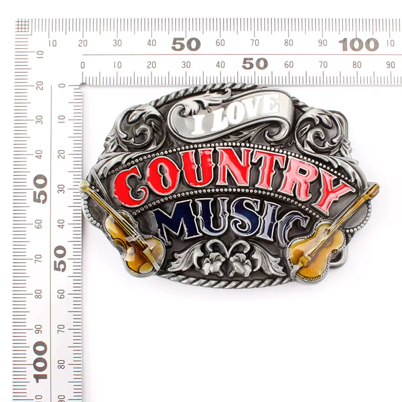 Boucle de ceinture de musique country, composants de ceinture faits à la main, accessoires de bricolage