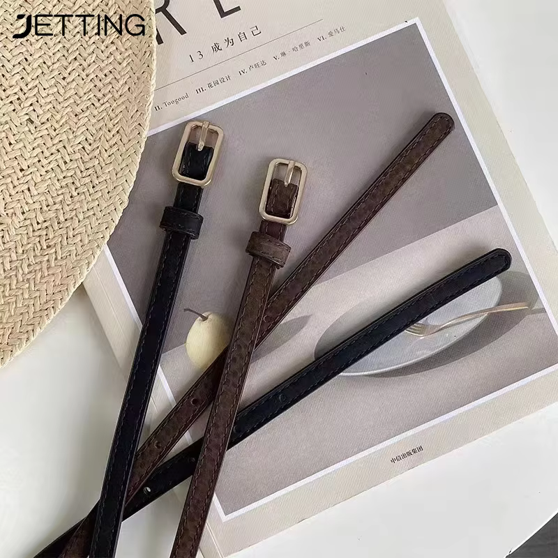 Ceinture Rétro en Cuir PU pour Femme et Homme