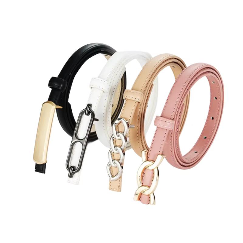 Ceinture tressée réversible à la mode pour femme