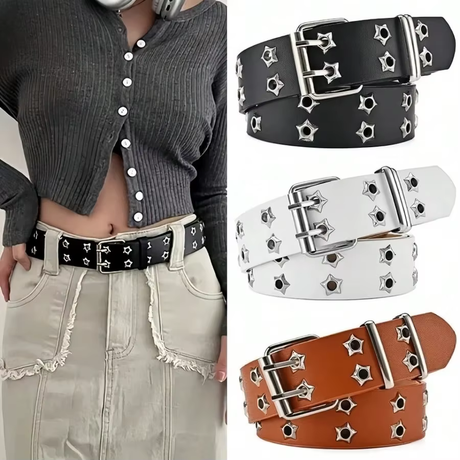 Ceinture ajourée de Style Punk pour femmes