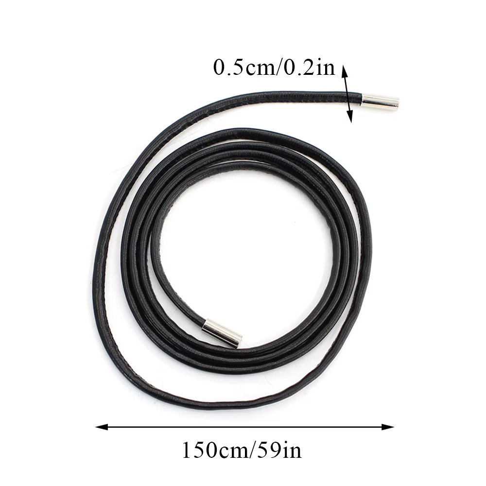 Ceinture ronde en cuir avec nœud pour femme