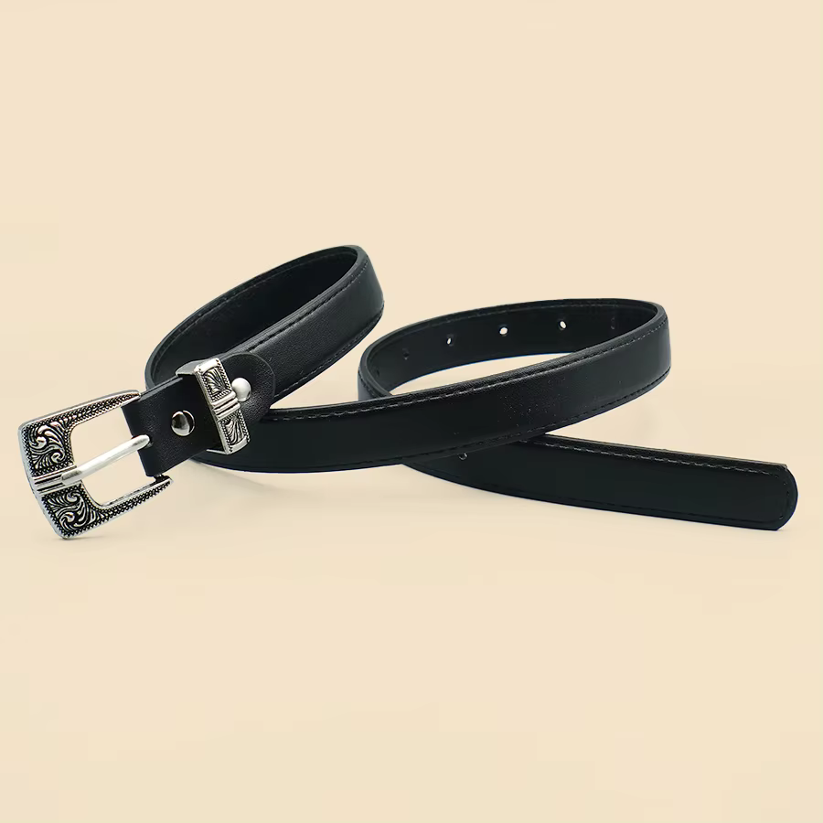 Ceinture pour femmes à bordure noire