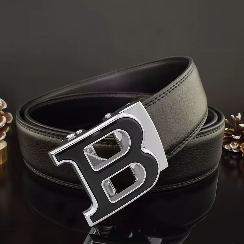 Haute qualité B lettre blanc ceinture hommes classique exquis concepteur