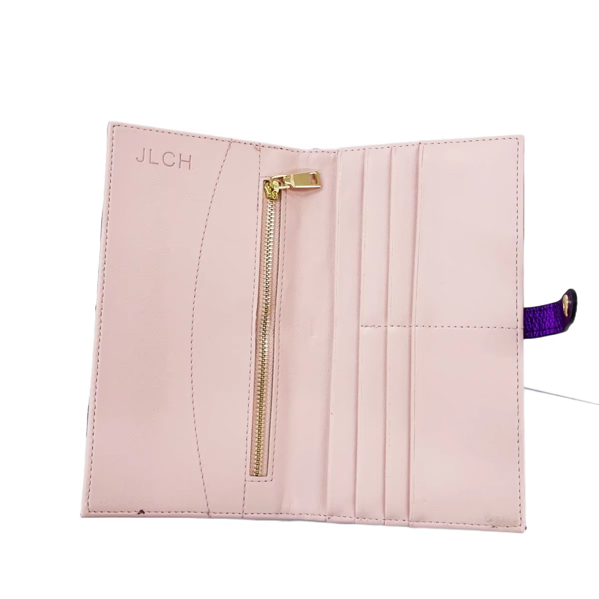 Portefeuille long en cuir PU élégant pour femmes