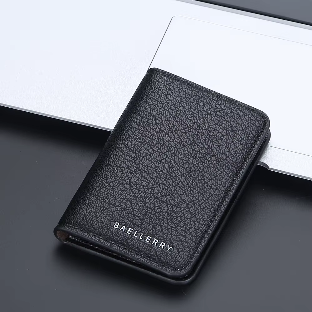 Portefeuille compact de luxe Baellerry pour homme