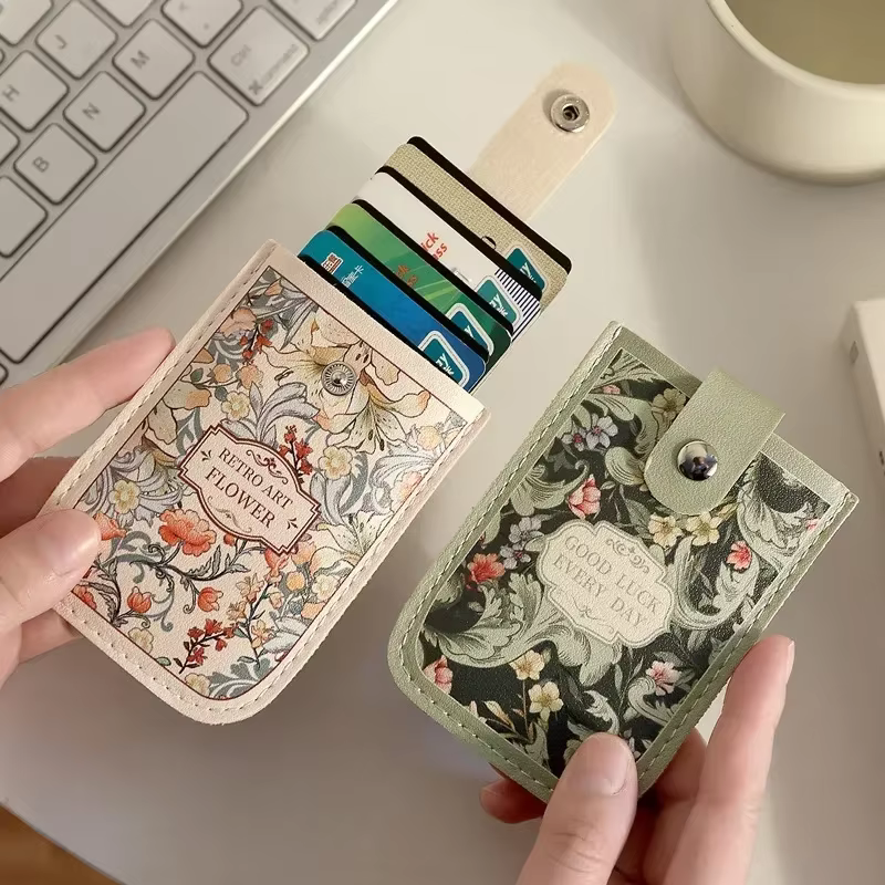 Porte-cartes coulissant pour femmes et hommes