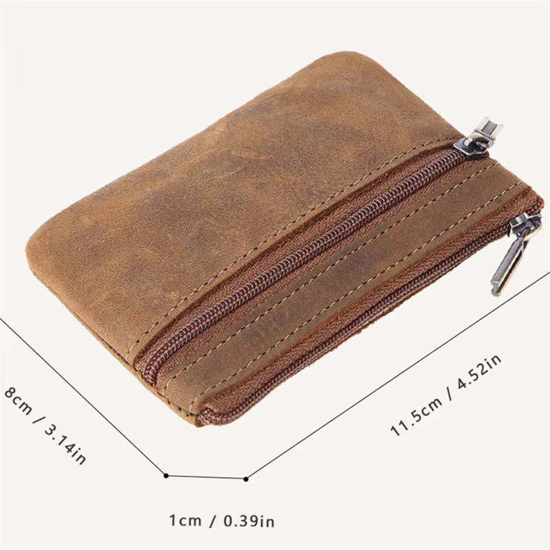 Porte-carte Crazy Horse en cuir