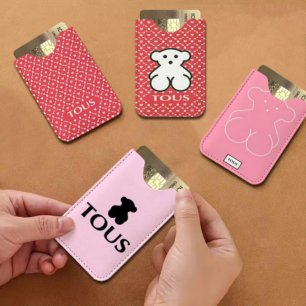 Porte-cartes de luxe en cuir de vachette rétro T-Tous, nouvelle collection, pour homme/femme